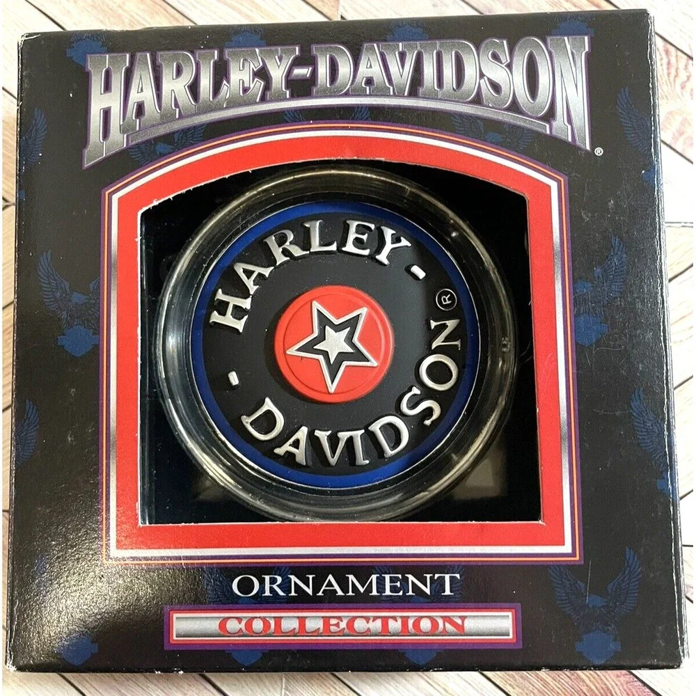 Vintage 1999 Harley Davidson Gas Cap Christmas Ornament by‎ Cavanagh New in Box